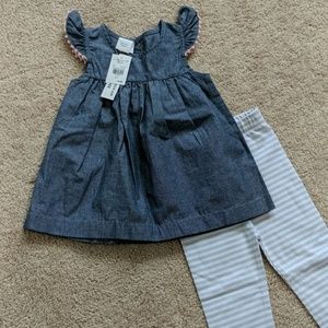 ❤️2T tunic and leggings, new with tags